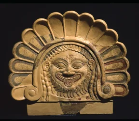 Antéfixe du Temple de Mater Matuta à Satricum, Latium, Italie (terre cuite)